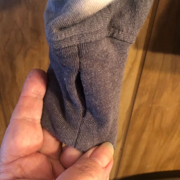 Seven 7 Gray& Blue tie dye thumbhole sweatshirt. Size large. - Picture 3 of 9